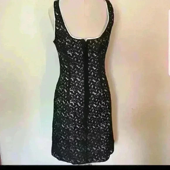 BB Dakota Black Lace Dress - Size 6 - Picture 2 of 12